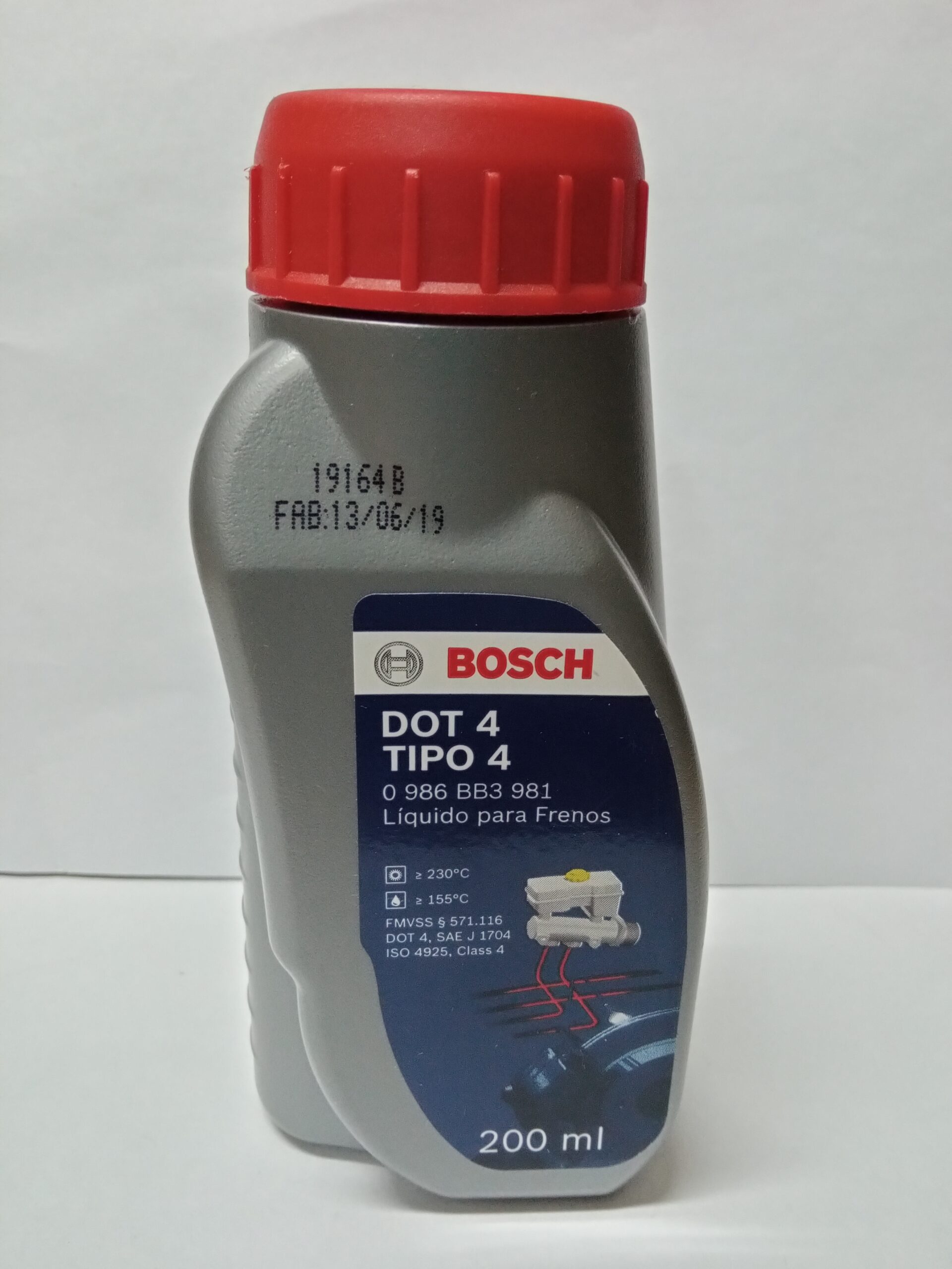 Líquido De Frenos Dot 4 200ml Bosch